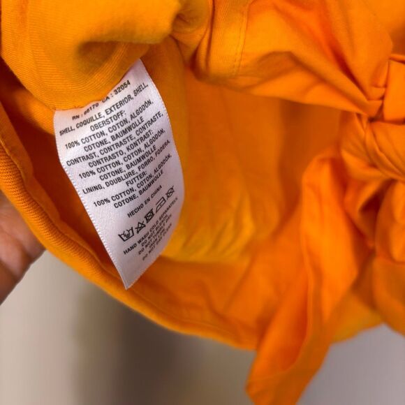 Anthropologie Orange Cropped Puff Sleeve Top Size Small - Picture 6 of 6